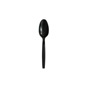 Disposable plastic spoon