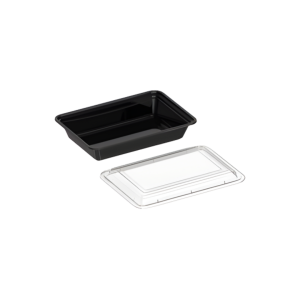 Rectangular plastic microwave plates